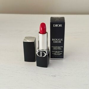 Rouge Dior Satin Long Wear Mini Lipstick in 999 Red